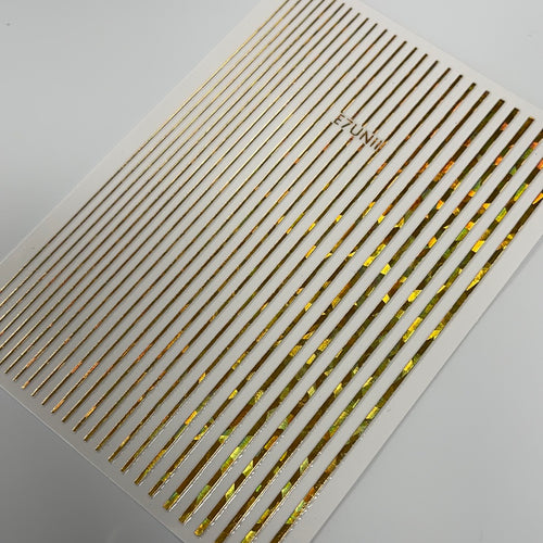 Sticker líneas doradas mosaico